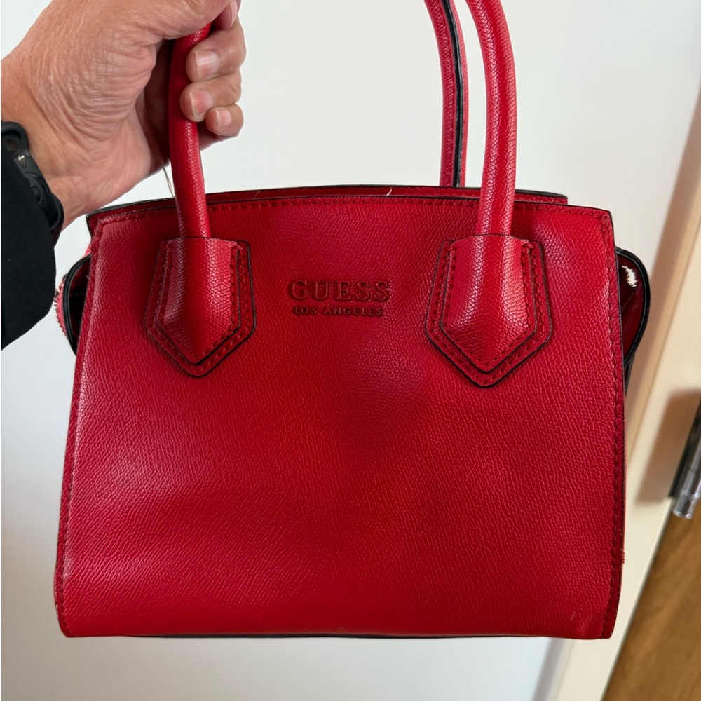 Guess Scarlet Red Satchel Bag